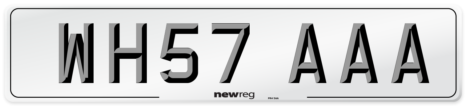 WH57 AAA Number Plate from New Reg